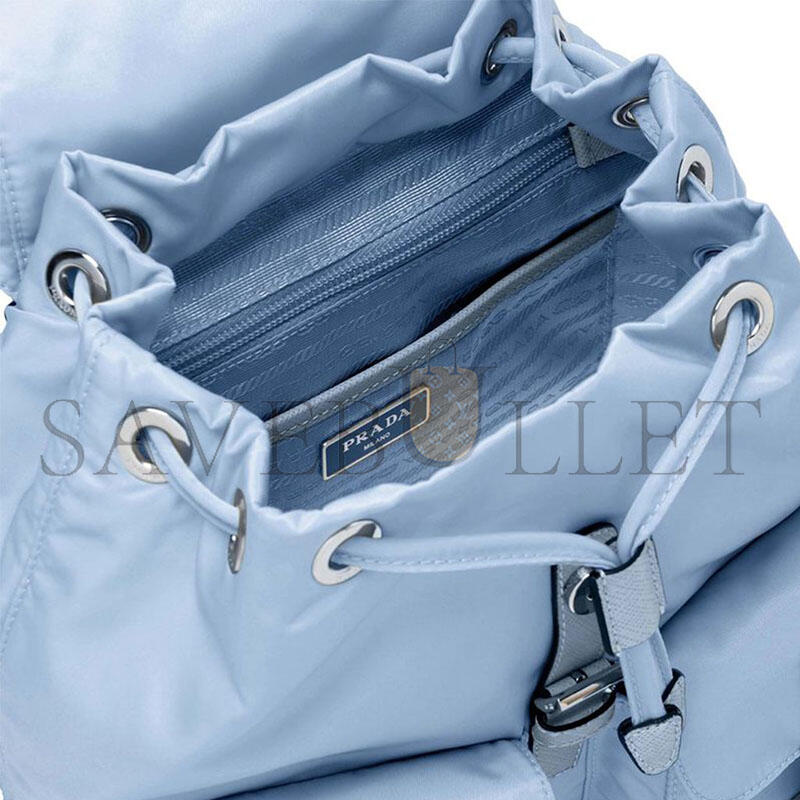 PRADA CELESTE SMALL RE-NYLON BACKPACK 'CELESTE' 1BZ677 (28*23.5*12cm)